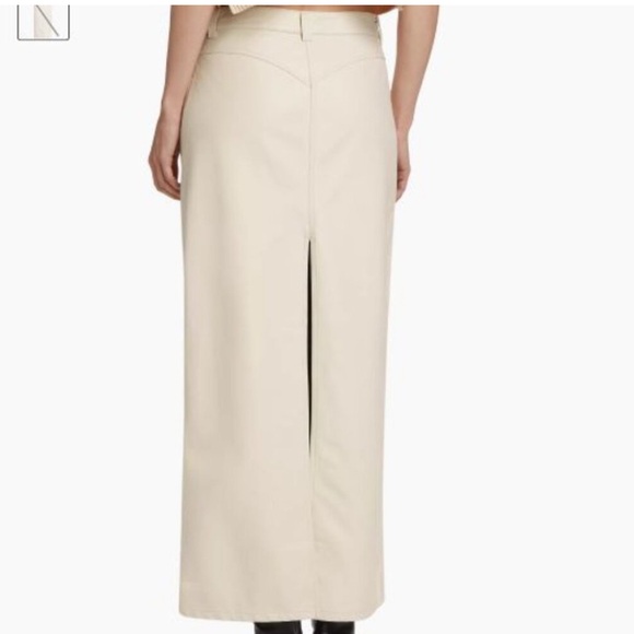 Free People City Slicker Vegan Maxi Skirt Size 12 - Picture 10 of 13